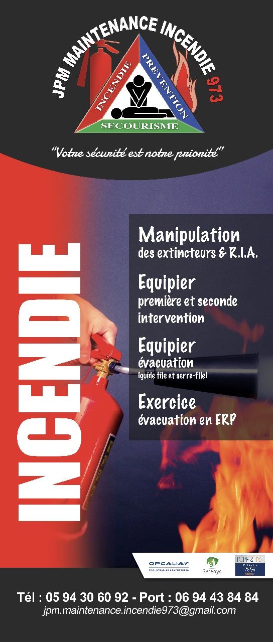 - Formation manipulation des extincteurs.
- Formation évacuation (guide et serre-file ) dans un ERP.
- Exercice évacuation.
